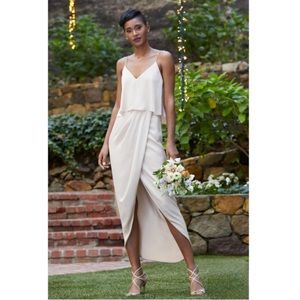 Shona Joy Luxe Frill Tulip Hem Maxi Dress